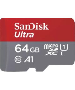 SanDisk Ultra MicroSDXC 64 GB Class 10 UHS-I/U1 A1  (SDSQUAB-064G-GN6FA)