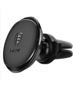 Baseus   Car holder magnetic with cable clip black air ven Black