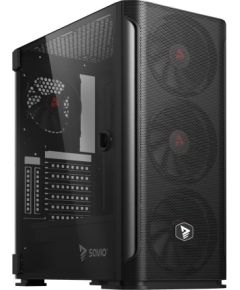 SAVIO Shadow X2 Mesh/Glass Computer Case Black