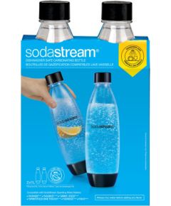 SodaStream PET Bottle DuoPack Fuse (2 Bottles, 1L, black) (1741260410)