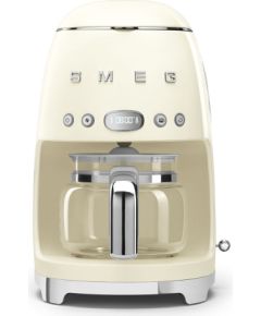 SMEG DCF02CREU Drip Coffee Machine Cream 50's Style Aesthetic