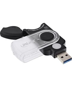 KARŠU LASĪTĀJS  InLine® Mobile card reader USB 3.0, for SD/SDHC/SDXC, microSD