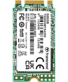SSD Transcend 500GB M.2 MTS425S (M.2 2242) 3D NAND, SATA3