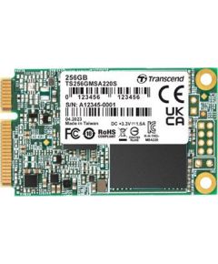 SSD 256GB Transcend MSA220S mSATA 3D NAND, SATA3