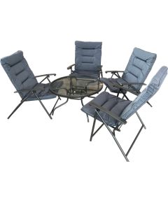 Dārza komplekts, galds ar 4 krēsliem