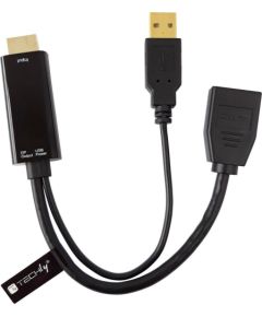 Adapter AV Techly HDMI - DisplayPort + USB-A (ICOC HDMI-DP12A)