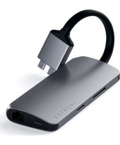 DOKSTACIJA Satechi Dual Multimedia Adapter USB-C (ST-TCDMMAM)