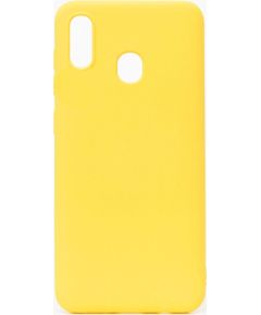 Evelatus Samsung  Galaxy A20E Nano Silicone Case Soft Touch TPU Yellow