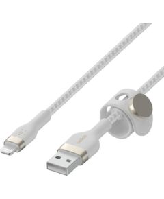 Data kabelis Belkin USB-A - Lightning 1 m (CAA010BT1MWH)