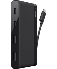 HUB USB Belkin 2x USB-C  + 2x USB-A 2.0 (F4U090BTLBK)