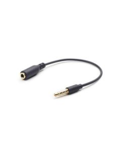 Gembird 3.5 MM 4-PIN audio cross-over adapter cable, black