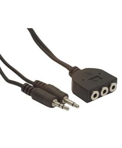 Gembird audio cable 2x JACK 3.5mm M/3x JACK 3.5mm F 1,8M