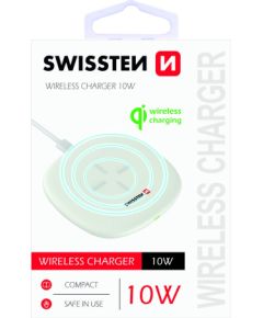 Swissten 10W Bezvadu lādētājs ar USB-C 1.5m kabeli