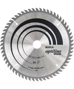 Griešanas disks Bosch 2608640854; 184x20 mm; Z60