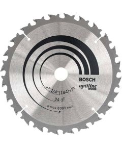 Griešanas disks Bosch 2608640852; 184x20 mm; Z24