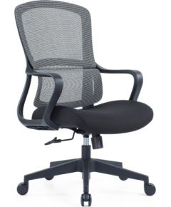 Up Up Эргономичное офисное кресло Up-Up Darwin, черная ткань и серая сетка