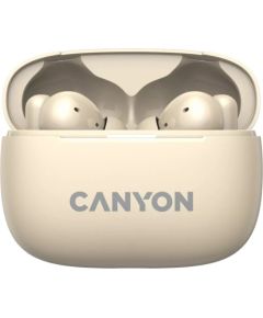 Bezvadu austiņas CANYON OnGo TWS-10 Beige