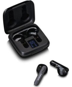 Bezvadu austiņas Lenco EPB-430BK, headphones (black, Bluetooth, USB-C)