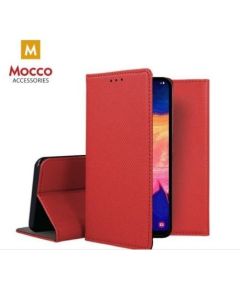 Mocco Smart Magnet Book Case Grāmatveida Maks Telefonam Samsung Galaxy S22 5G Sarkans
