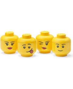 LEGO Storage Head Boy Girl Silly Winky Mini 4 шт.