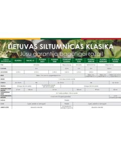 Siltumnīca KLASIKA SLIM 2x2m (4m2), karkass bez pārklājuma