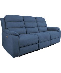 Recliner sofa MIMI 3-seater, electric, blue