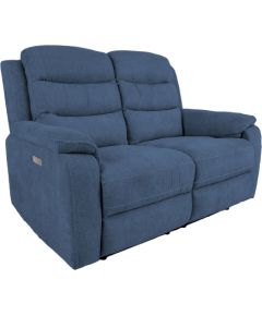 Recliner sofa MIMI 2-seater, electric, blue