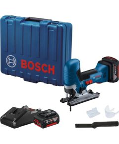 Figūrzāģis ar akumulatoru Bosch GST 185-LI; 18 V; 2x4,0 Ah akum.