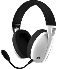 Austiņas CANYON Ego GH-13, Gaming BT headset, +virtual 7.1 support in 2.4G mode, with chipset BK3288X, BT version 5.2, cable 1.8M, size: 198x184x79mm, White