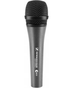 SENNHEISER E 835, VOCAL MICROPHONE, DYNAMIC, CARDIOID, 3-PIN XLR-M, ANTHRACITE, INCLUDES CLIP AND BAG