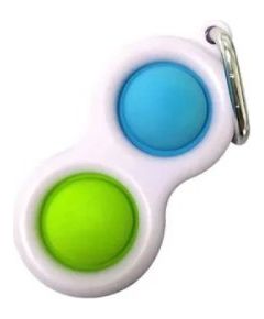 Mocco Simple Dimple Push Pop Антистрессовая игрушка / KлубникаБрелок/ Синий-зеленый