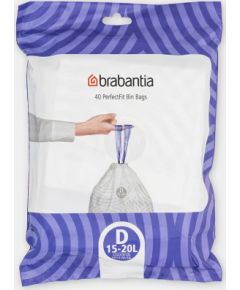 BRABANTIA atkritumu tvertņu maisiņi, 15-20 l, (D) (40 gab) - 138164