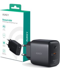 Aukey AUEKY PA-B2T Wall charger 1x USB-C Power Delivery 3.0 45W QC PPS