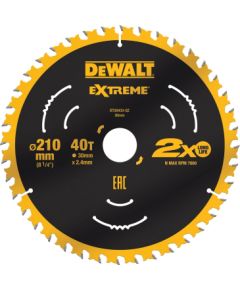 Griešanas disks DeWalt DT20433-QZ; 210 mm; Z40