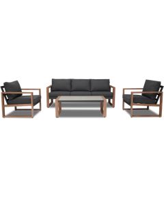 Garden furniture set DUISBURG table, sofa and 2 armchairs