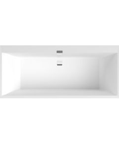 Villeroy & Boch vanna Squaro Edge 12 Duo, 1800x800 mm, ar sifonu, ar kājām, balta Quaryl®