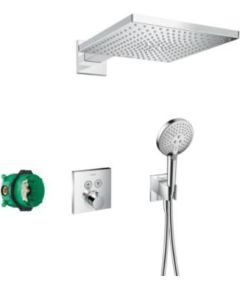 Hansgrohe dušas sistēma ar iebūvējamo termostatu Raindance E300 1jet/Raindance Select S 120 3jet PowderRain, h