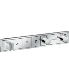 Hansgrohe iebūvējamā termostata RainSelect virsapmetuma daļa, ar 3 izejām, hroms