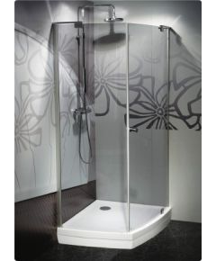 Balteco dušas stūris Vibe, 1000x890 mm, h=2050, labā puse, hroms/tonēts stikls