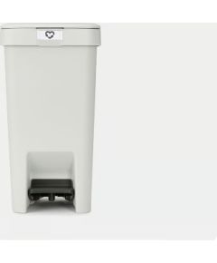 BRABANTIA atkritumu tvertne StepUp ar pedāli, 10l, Light Grey - 800245