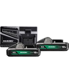 Akumulators Hikoki UC18YFSLWEZ; 18 V; 2x4,0 Ah; Li-ion + lādētājs