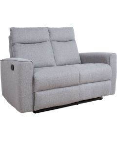 Recliner sofa 2-seater, manual, grey