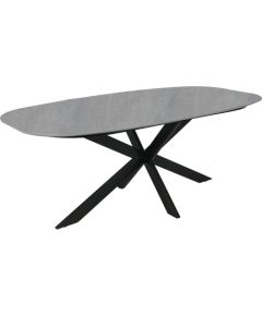 Ēdamistabas galds 200x100xH76cm, pelēks