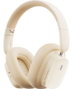 Baseus Wireless Bluetooth 5.3 Over-Ear Noise-Cancelling Headphones Bowie H1i, White