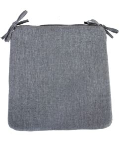 Подушка на стул SIMPLE GREY 39x39x2,5cm,  100%полиэстер, ткань 757