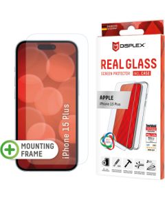 Apple iPhone 15 Plus Real 2D Glass + Case By Displex Transparent