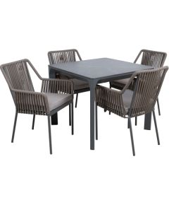 Garden furniture set CARVES table and 4 chairs