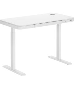 Adjustable Height Table Up Up Balder II White
