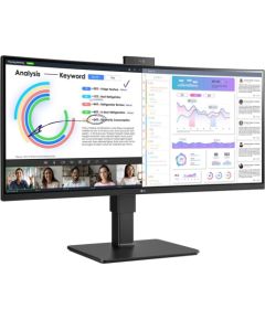 LG 34BQ77QC-B, LED monitor - 34 - black, WQHD, IPS, HDMI, DisplayPort, USB-C