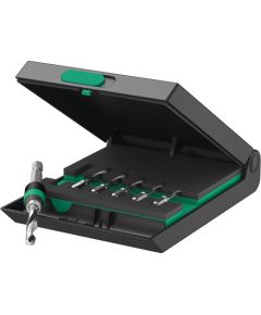 Wera combination tap bit set 847/7, drill & bit set (black/green, 7 pieces)